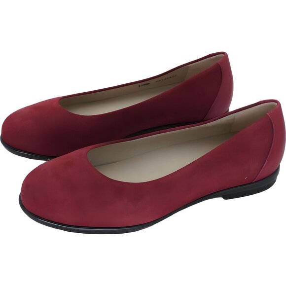 SAS Womens Scenic Scarlett Red Double Wide Flats Size 10 WW - D - Picture 2 of 6